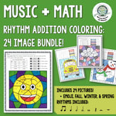 Rhythm Addition Coloring Pages Digital Resources